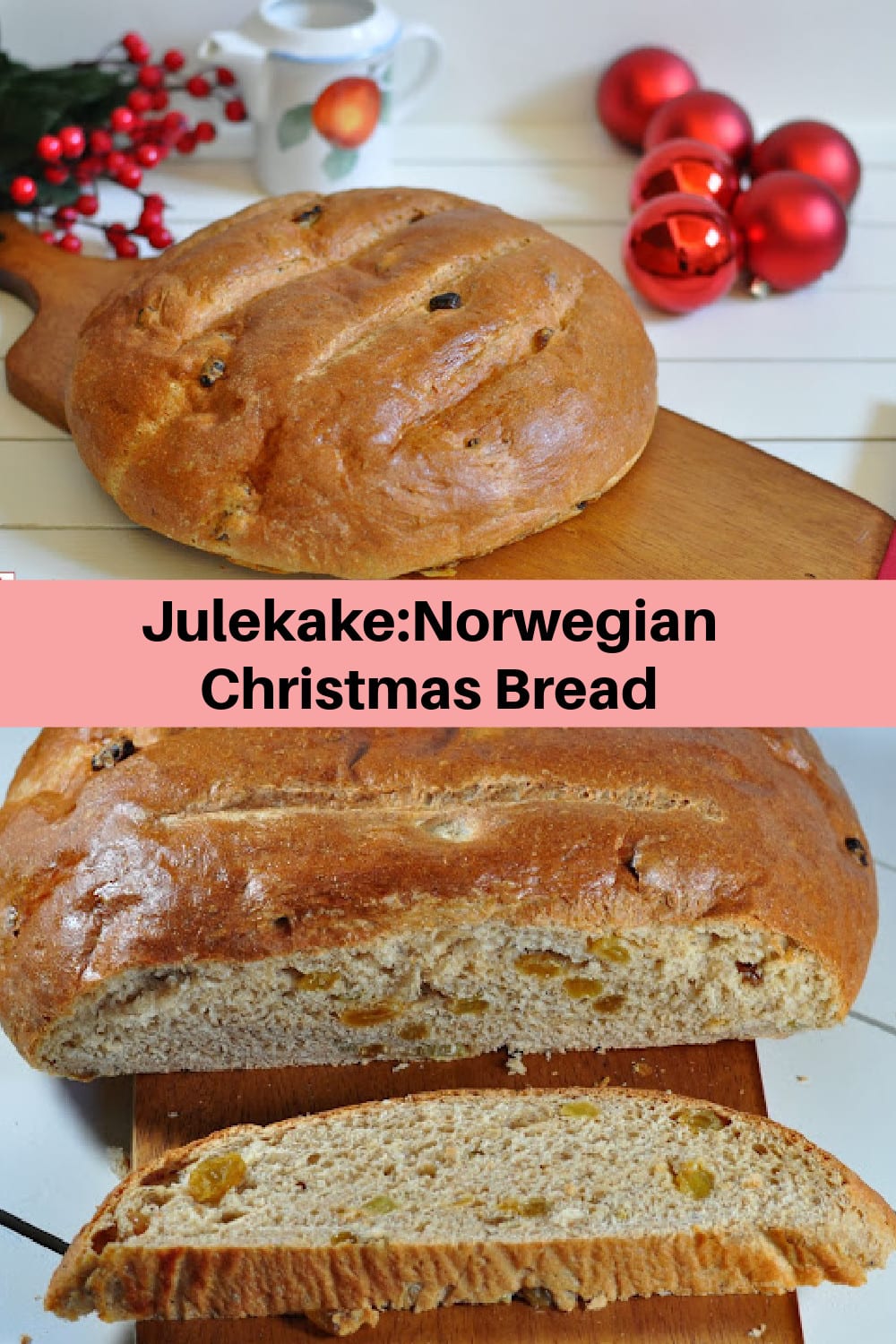 Julekake:Norwegian Christmas Bread - Zesty South Indian Kitchen