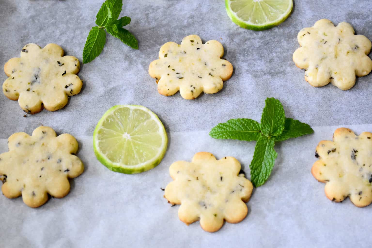 Fresh Mint and Lime Shortbread Cookies Zesty South Indian Kitchen