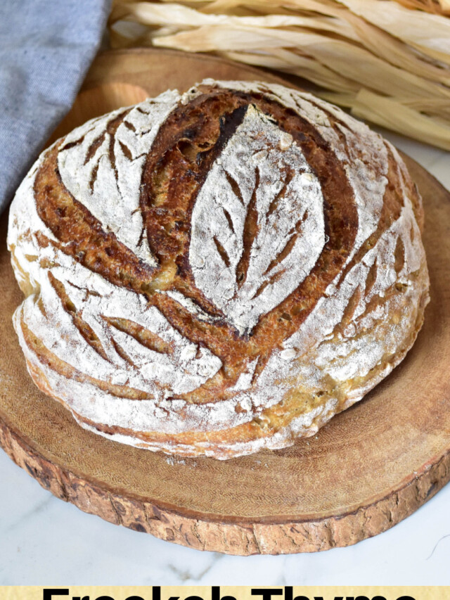 Freekeh Thyme  Sourdough Bread